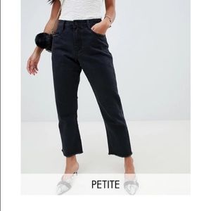 Missguided  petite wrath mid rise croppe